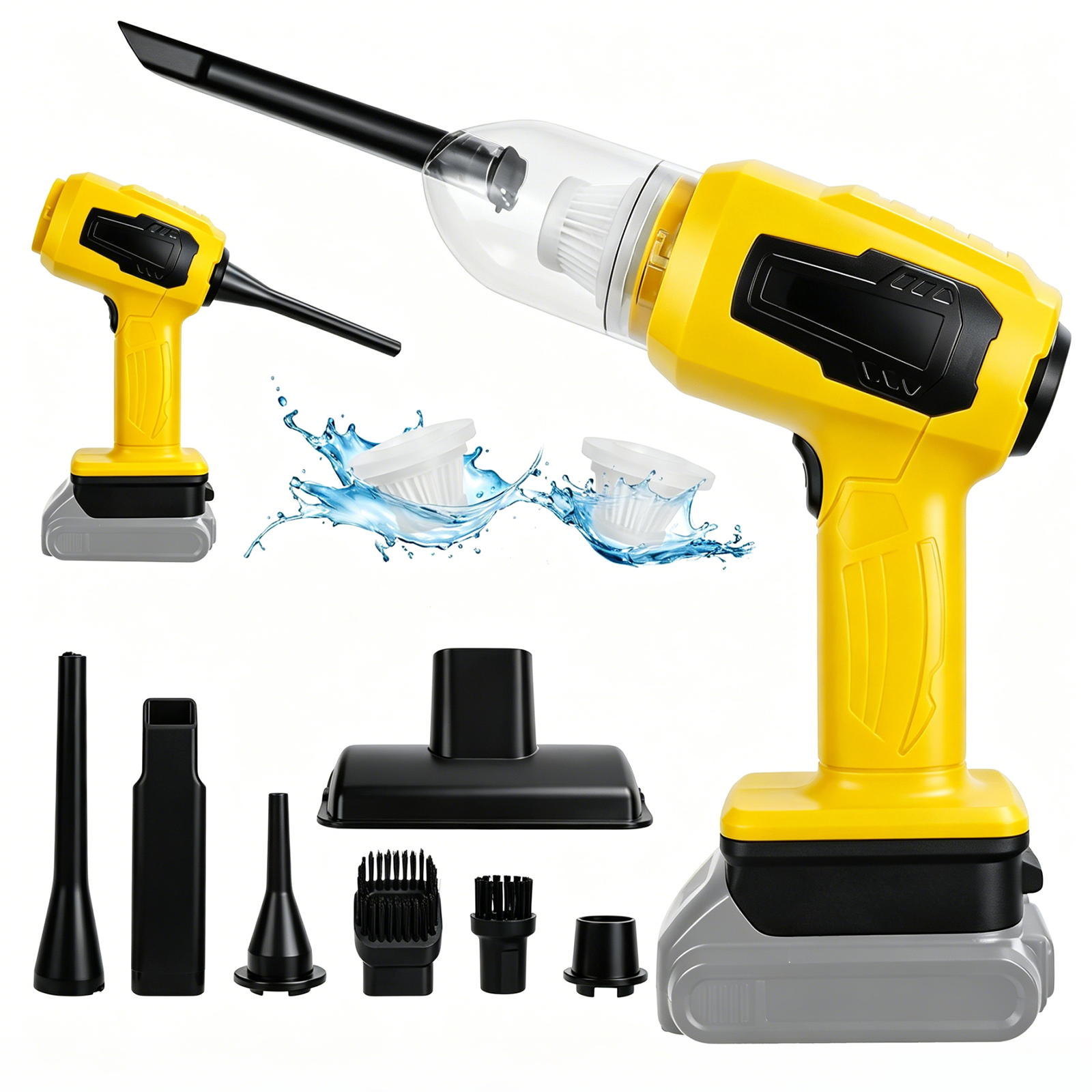 Vacuum Chamber Small - Handheld Car Vacuum Cleaner 2-in-1 Cordless