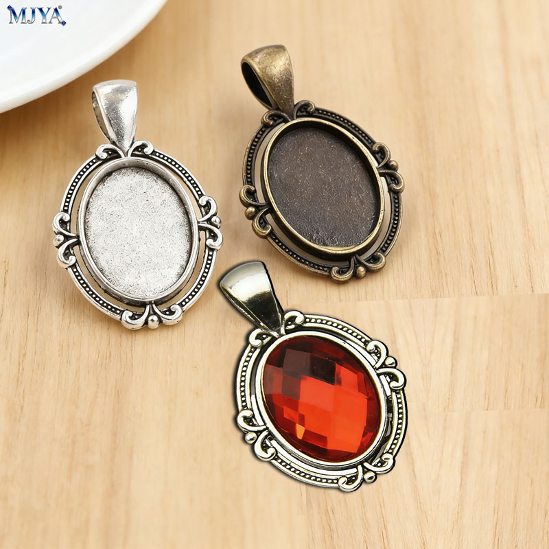 Resin Jewelry Kit - MJYA 10pcs Vintage Pendant Settings Inner