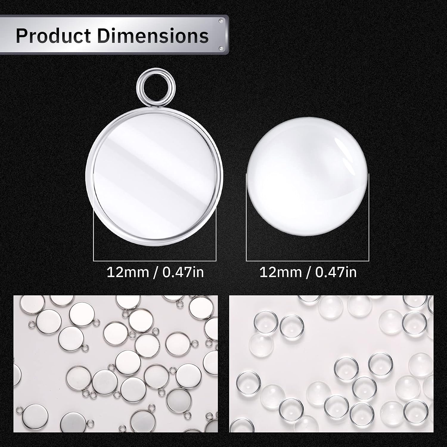 20 Pieces Stainless Steel Roun - Crafting Resin incelemesi ve fiyatı