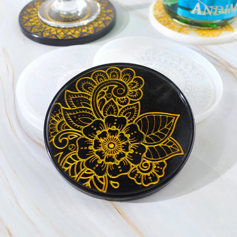 Flower Coaster Silicone Mold E - Coaster Mold Round incelemesi ve fiyatı