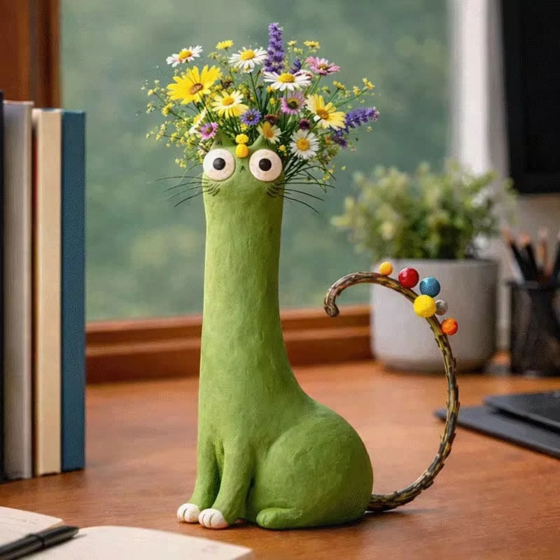 Cute Cat Shaped Flower Device  - Dried Flower Bulk incelemesi ve fiyatı