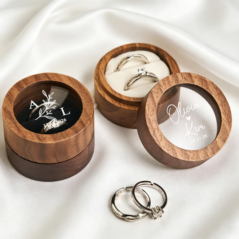 Personalized Wedding Ring Box  - Wood Ring Blank incelemesi ve fiyatı
