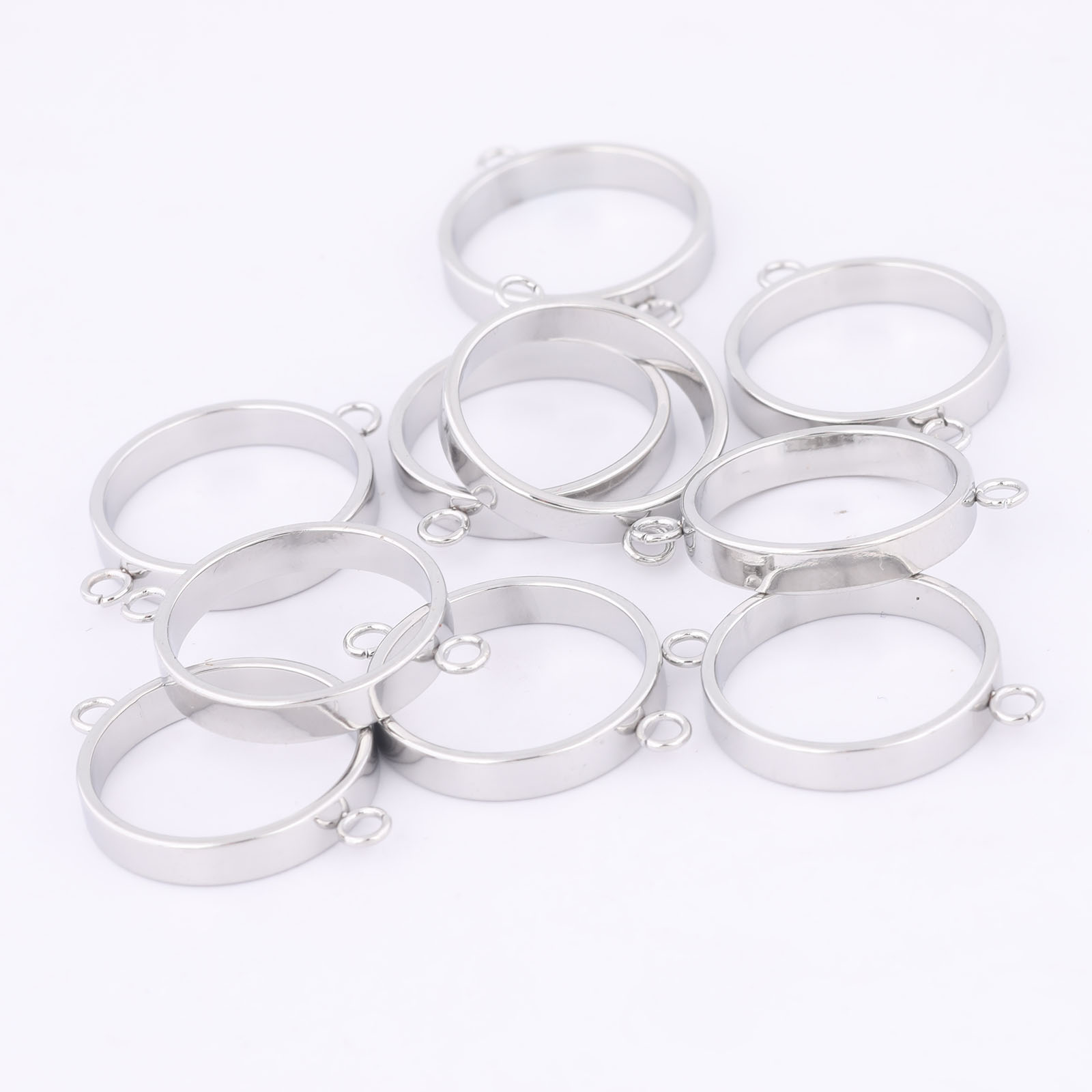 10pcs Stainless Steel 14mm Ope - Resin Craft Projects incelemesi ve fiyatı
