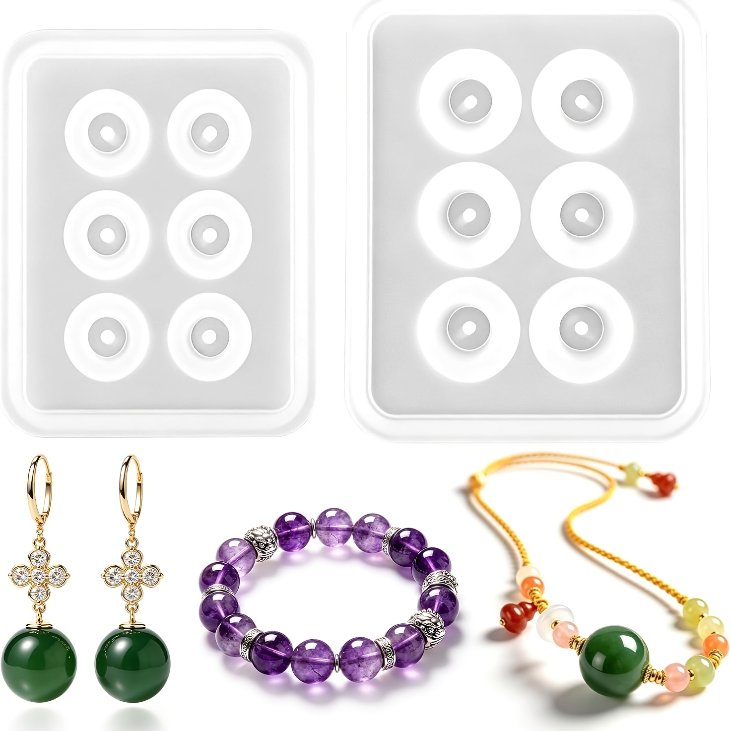 Two perforated spherical silic - Resin Jewelry Kit incelemesi ve fiyatı