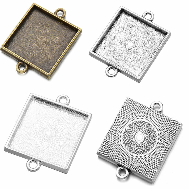 Onebeading Fit 25x25mm Square  - Bezels Set Pendant incelemesi ve fiyatı