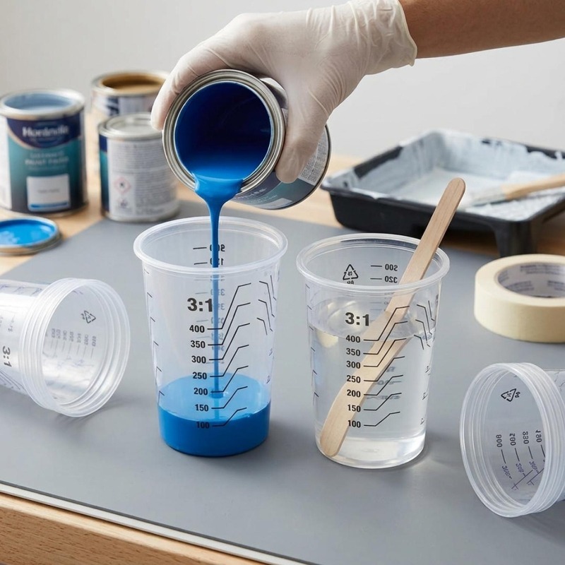 Transparent Plastic Measuring  - Mixing Cup Silicone incelemesi ve fiyatı