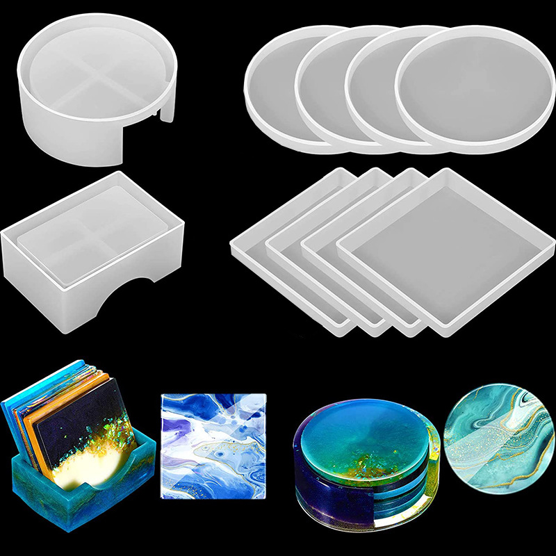 5Pcs/Set DlY Epoxy Resin Cup C - Silicone Mold Tray incelemesi ve fiyatı