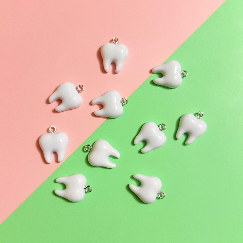 10pcs Cute White Teeth Resin P - Resin Craft Projects incelemesi ve fiyatı