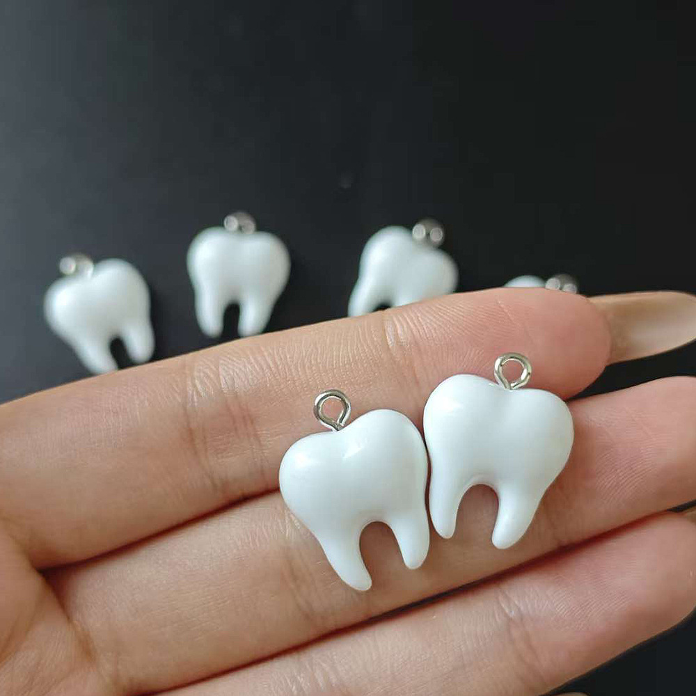 10pcs Cute White Teeth Resin P - Resin Craft Projects incelemesi ve fiyatı
