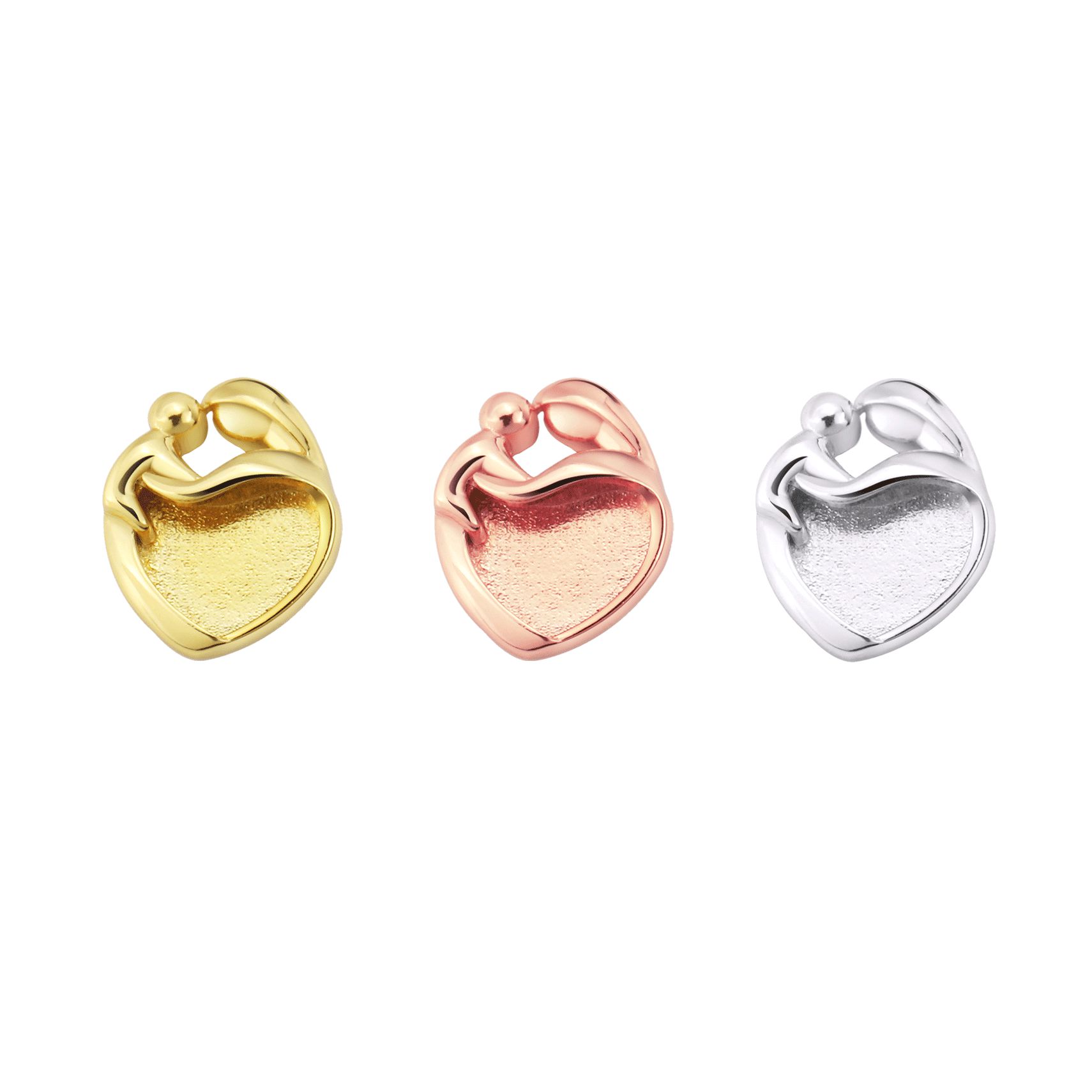 9MM Heart Bezel Settings Mothe - Bezels Set Pendant incelemesi ve fiyatı