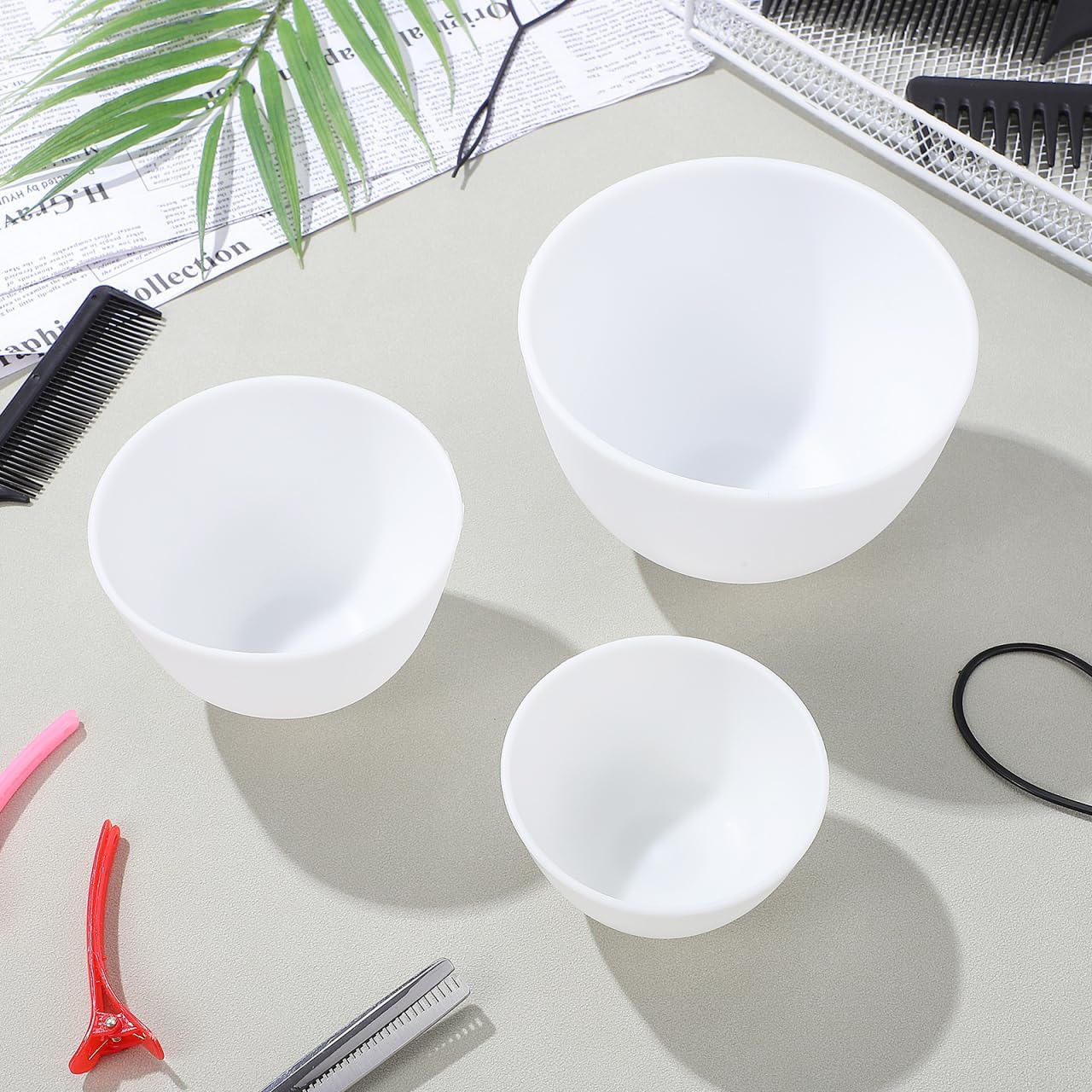 3pcs/set Silicone Bowls White  - Mixing Cup Silicone incelemesi ve fiyatı