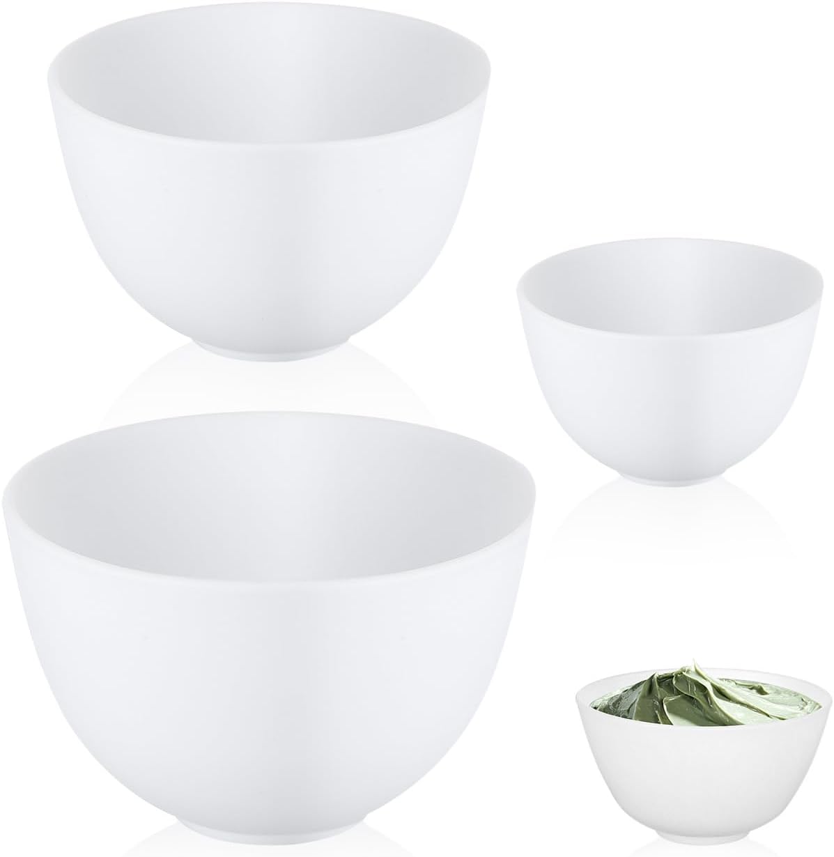 3pcs/set Silicone Bowls White  - Mixing Cup Silicone incelemesi ve fiyatı