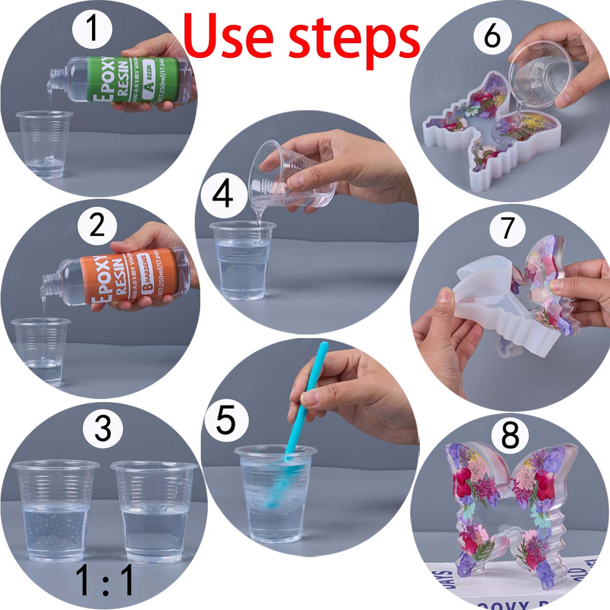 1:1 Ratio Epoxy Resin Kit Anti - Resin Jewelry Kit incelemesi ve fiyatı