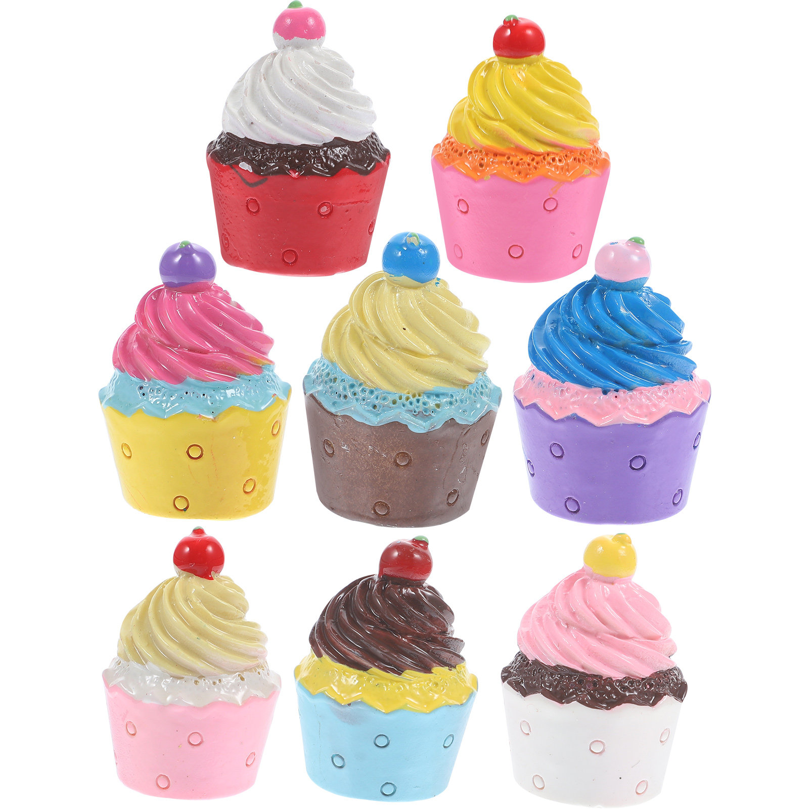 8Pcs Resin Simulated Cupcake D - Resin Crafts incelemesi ve fiyatı
