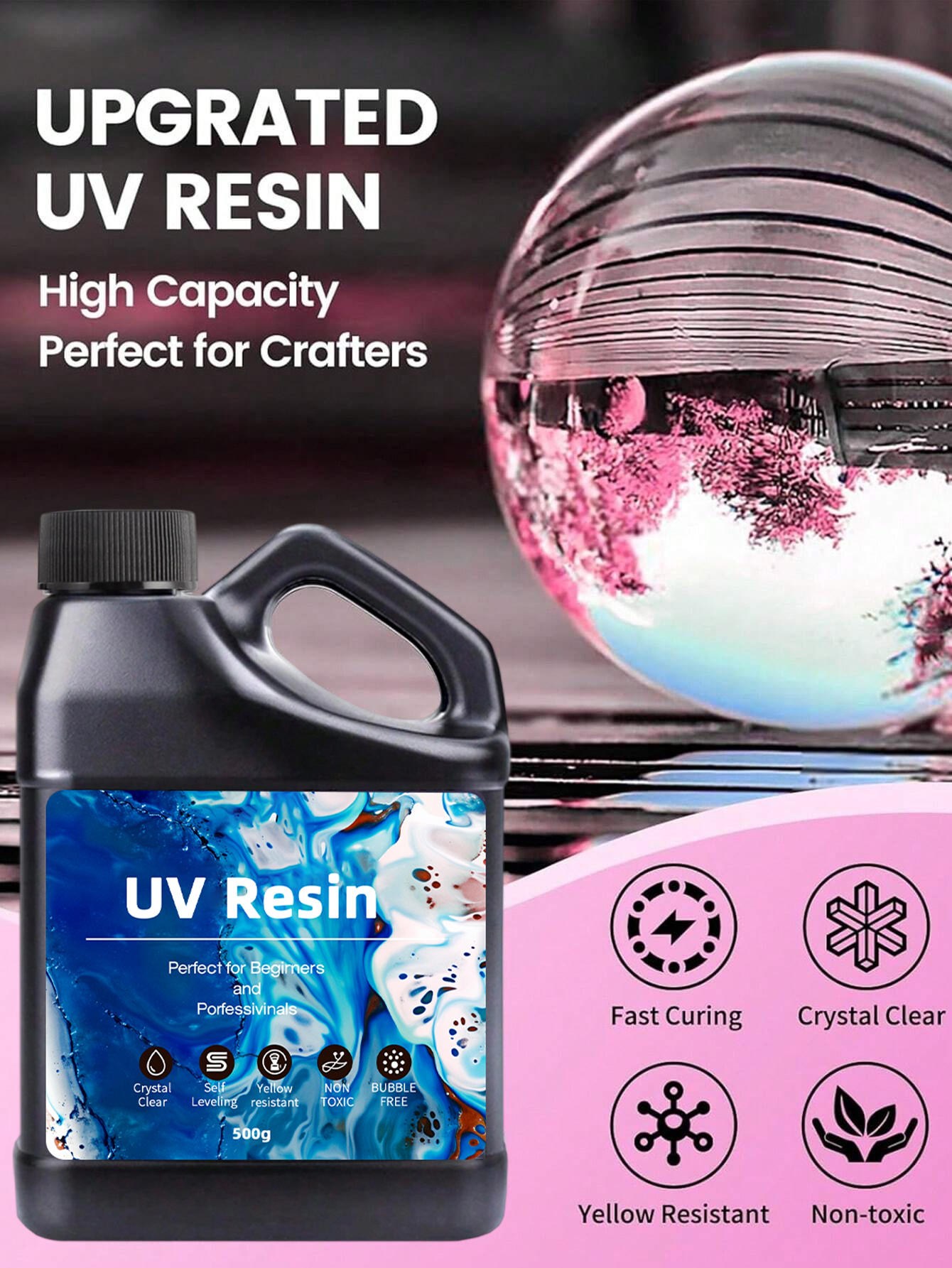 UV Resin 500-1000g -Bulk Upgra - Epoxy Uv Resin Kit incelemesi ve fiyatı