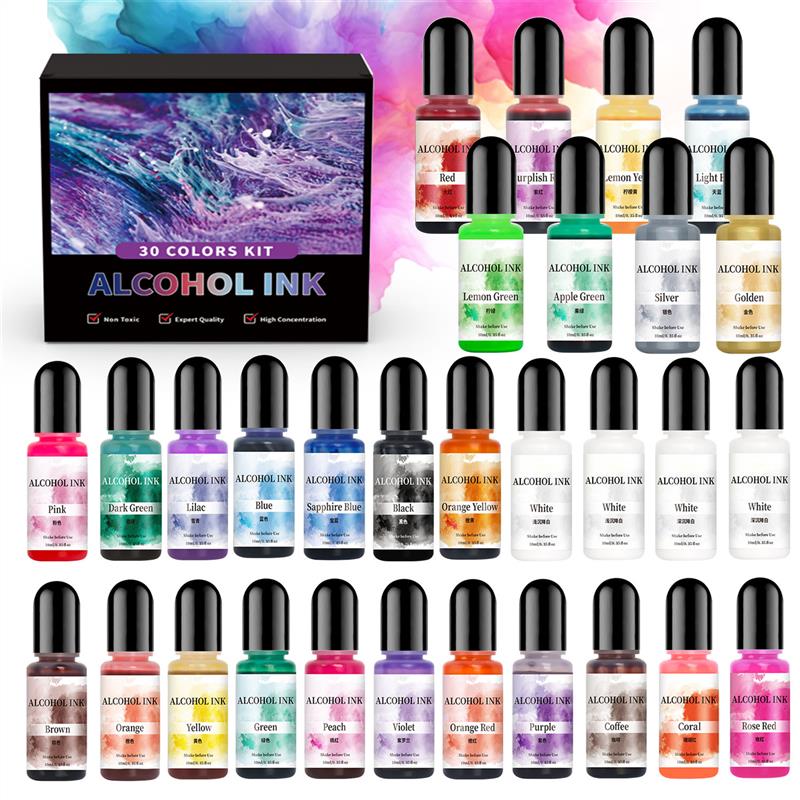 1 Set Art Ink Alcohol Epoxy Re - Resin Dye Alcohol incelemesi ve fiyatı