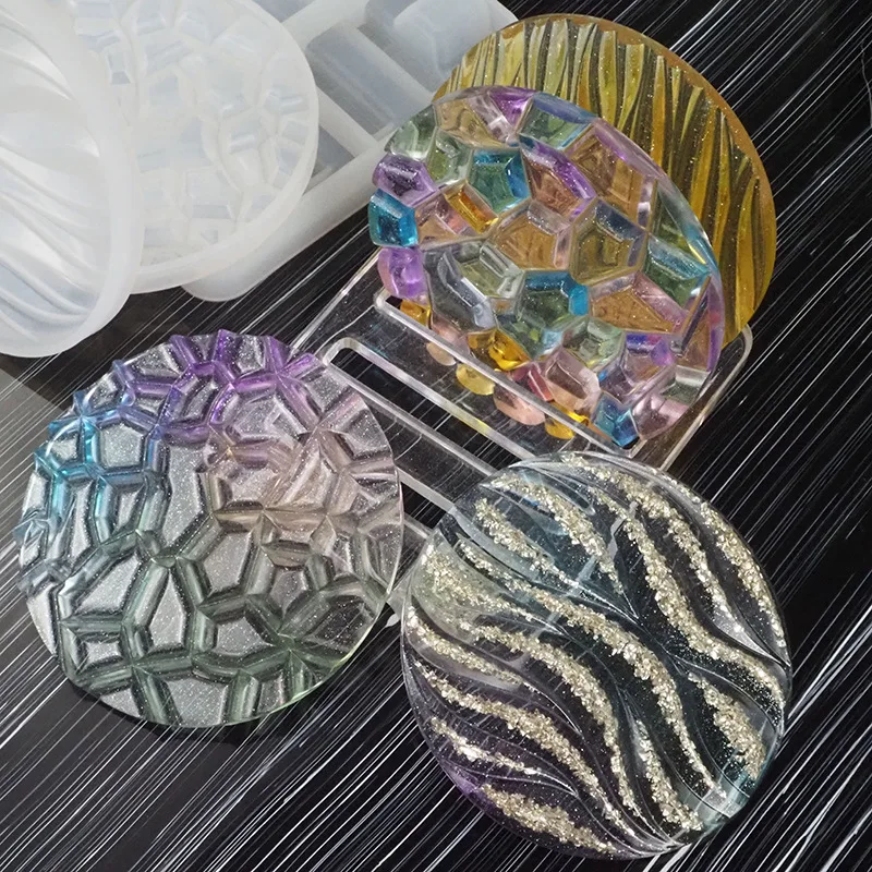 DIY Crystal Epoxy Mold Wave Di - Coaster Mold Round incelemesi ve fiyatı