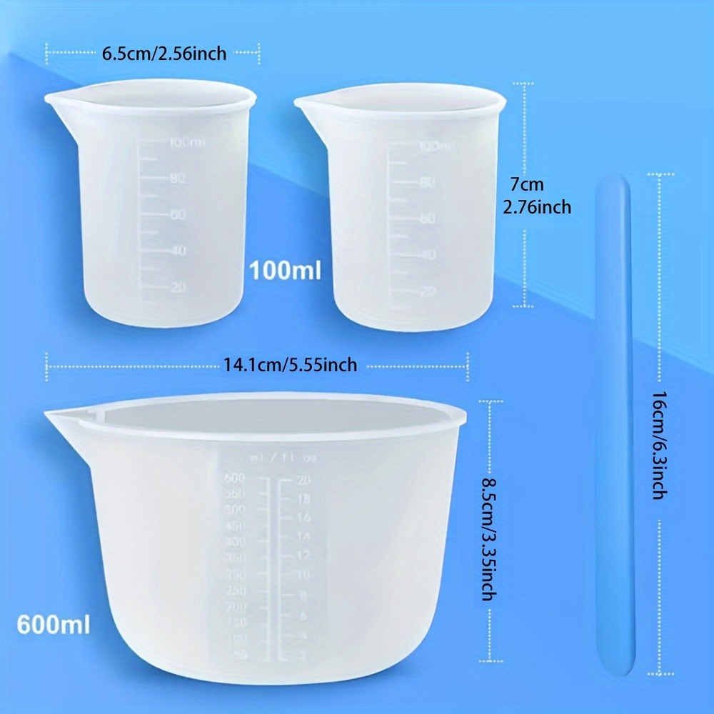 Silicone Measuring Cups, Resin - Mixing Cup Silicone incelemesi ve fiyatı