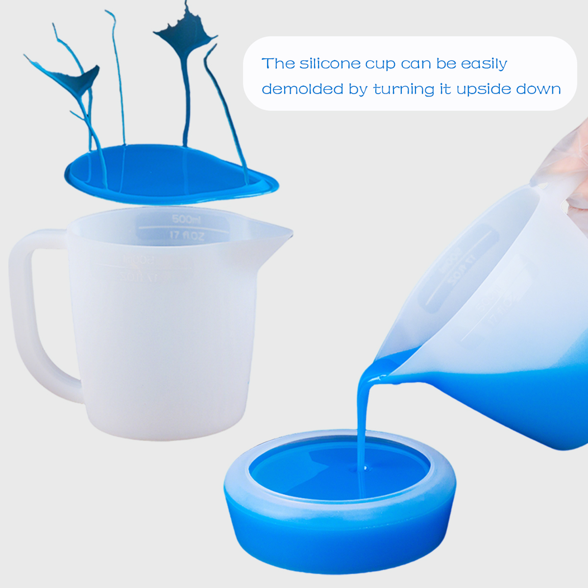 500ML Silicone Measuring Cup w - Mixing Cup Silicone incelemesi ve fiyatı