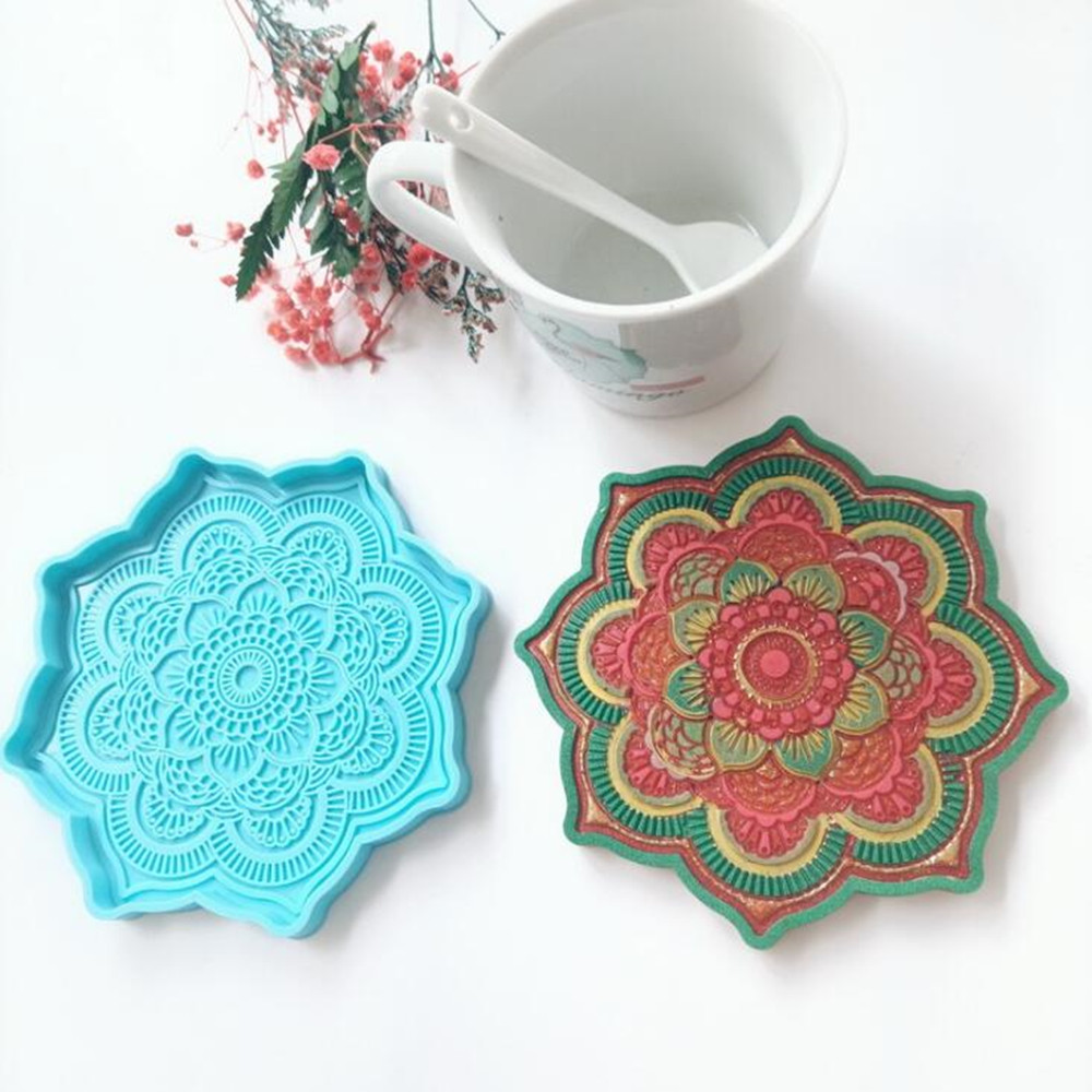 Mandala Coaster Silicone Mold  - Coaster Mold Round incelemesi ve fiyatı