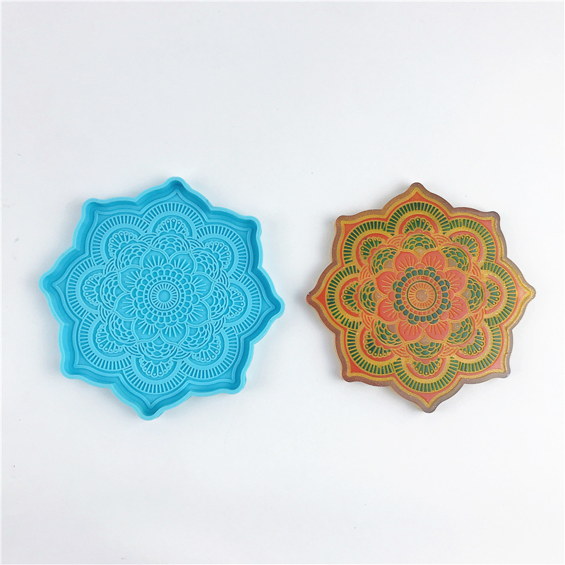Mandala Coaster Silicone Mold  - Coaster Mold Round incelemesi ve fiyatı