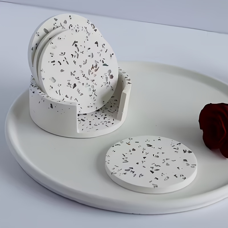 5pcs Round Coaster Silicone Mo - Coaster Mold Round incelemesi ve fiyatı