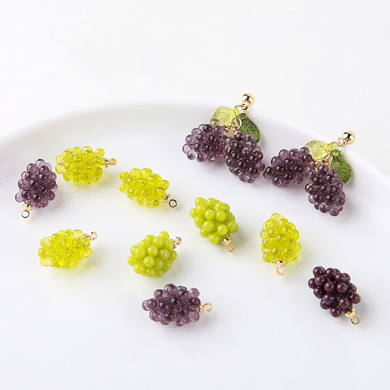 6pcs Cute Little Grapes Resin  - Resin Craft Projects incelemesi ve fiyatı