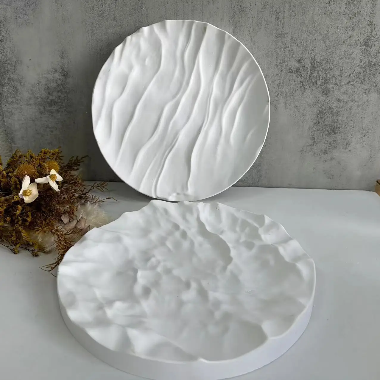 Irregular Ocean Waves Large Ro - Coaster Mold Round incelemesi ve fiyatı