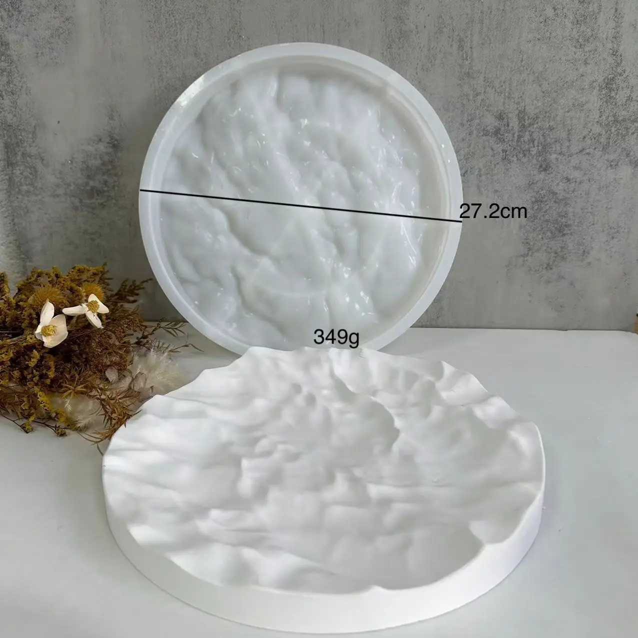 Irregular Ocean Waves Large Ro - Coaster Mold Round incelemesi ve fiyatı