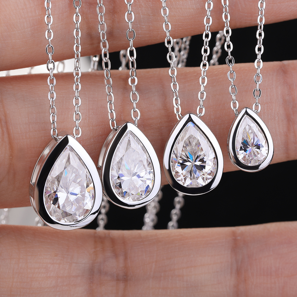 BXINY 4Carat Bezel Set WaterDr - Bezels Set Pendant incelemesi ve fiyatı