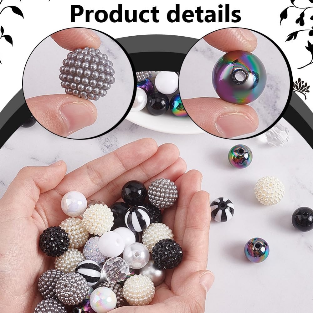 106pcs Chunky Beads 12 Styles  - Crafting Resin incelemesi ve fiyatı