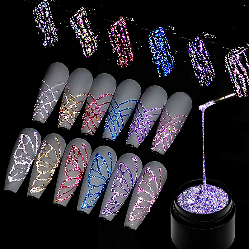 6Pcs/Set Reflective Glitter Sp - Resin Glitter Pack incelemesi ve fiyatı