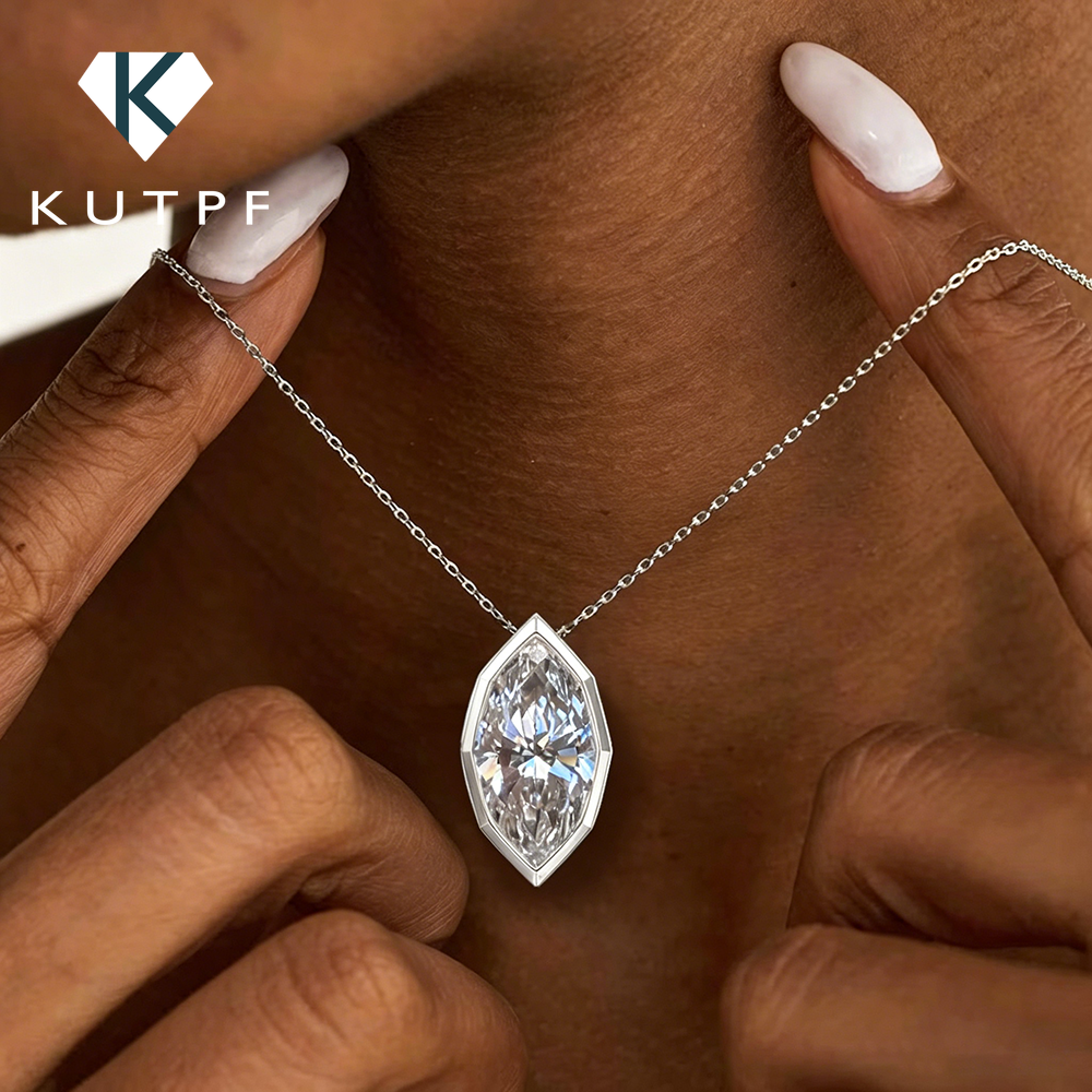 3Carat Bezel Set Marquise Cut  - Bezels Set Pendant incelemesi ve fiyatı