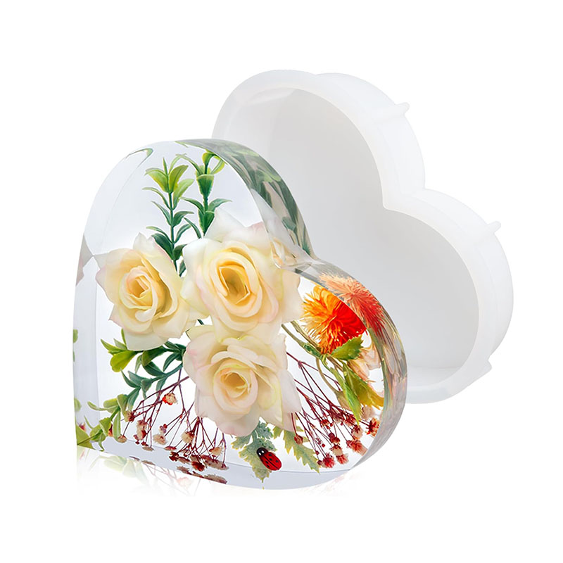 Large Heart Epoxy Resin Mold F - Flower Preservation Resin incelemesi ve fiyatı