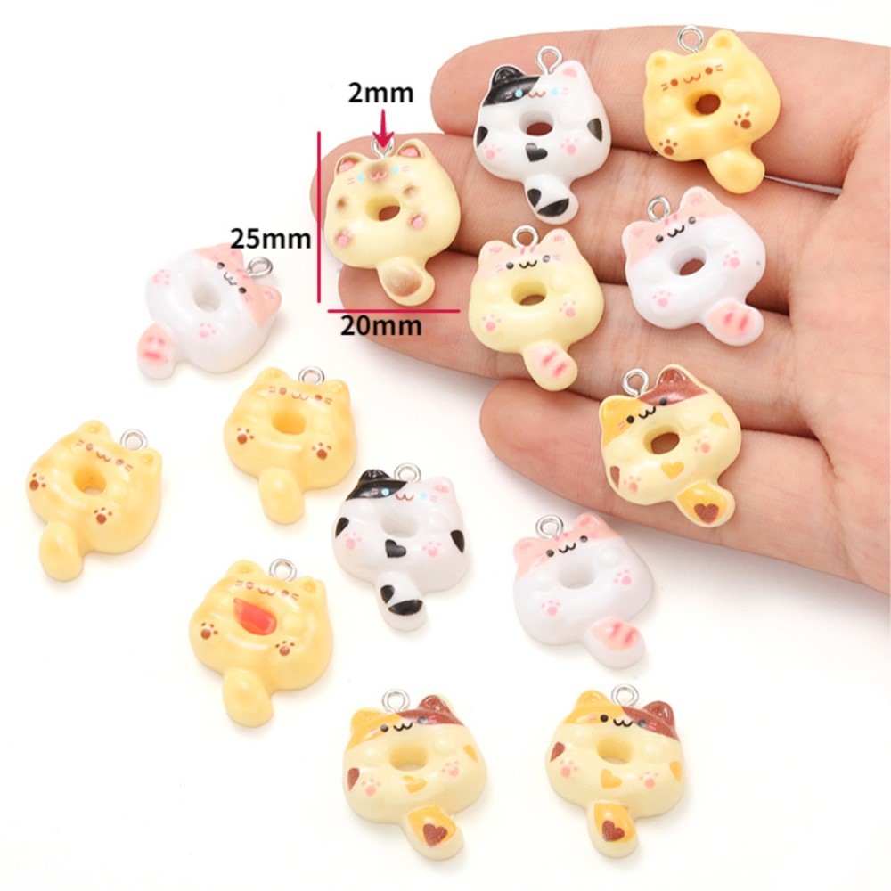 10Pcs Kawaii Cartoon Cat Resin - Resin Craft Projects incelemesi ve fiyatı