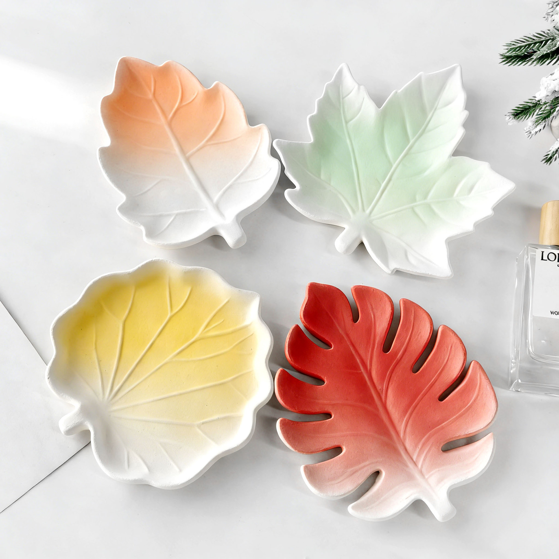 DIY Gypsum Form Leaf Coaster S - Serving Tray Mold incelemesi ve fiyatı