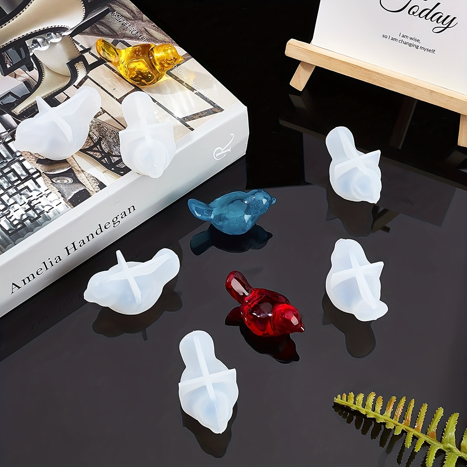 2-piece set of 3D bird silicon - Resin Craft Ideas incelemesi ve fiyatı