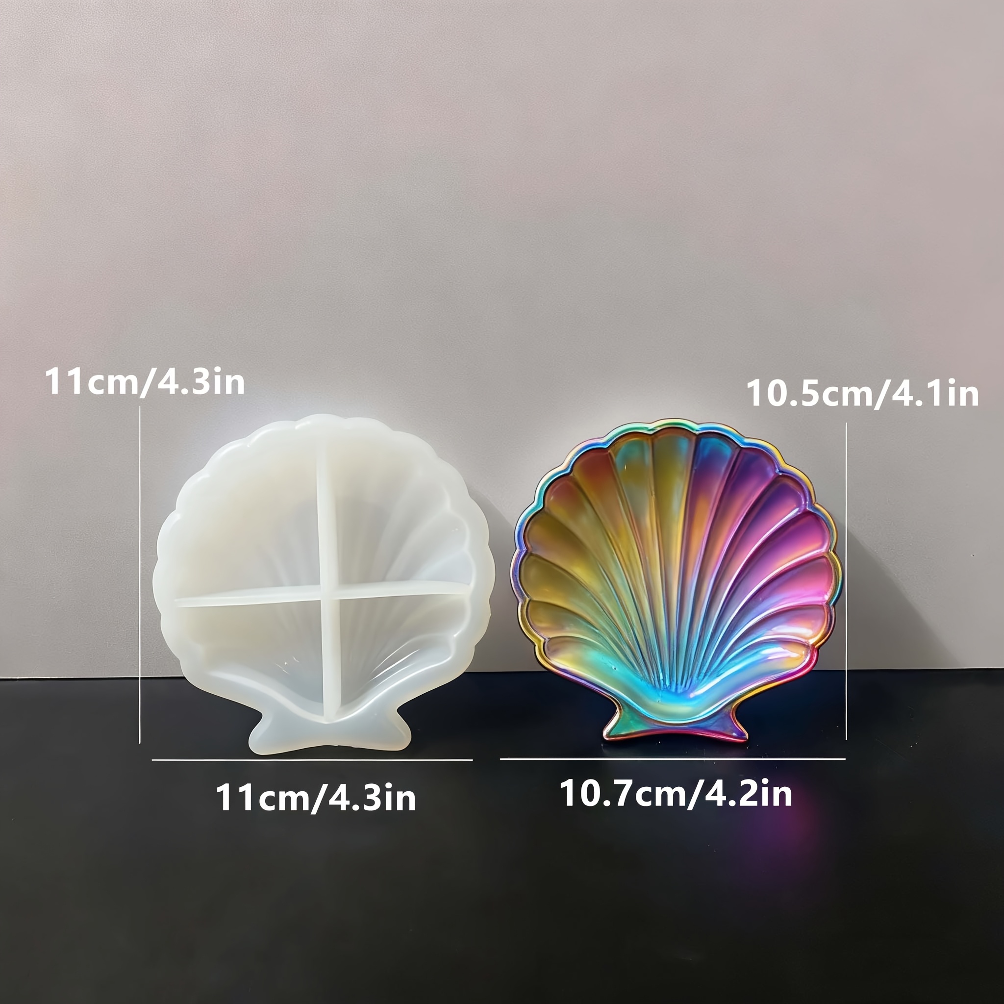 1 piece of silicone shell resi - Silicone Mold Tray incelemesi ve fiyatı