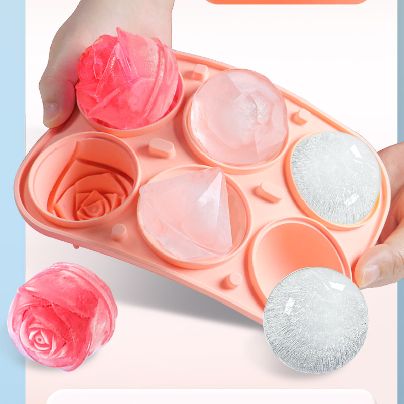 3D Rose Diamond Round Ice Cube - Coaster Mold Round incelemesi ve fiyatı