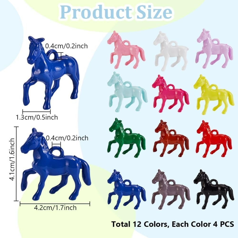 48pcs Opaque Acrylic Pendants  - Crafting Resin incelemesi ve fiyatı