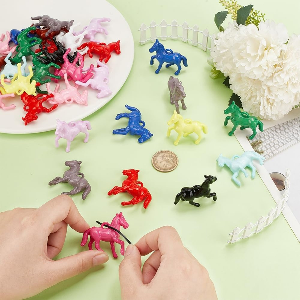 48pcs Opaque Acrylic Pendants  - Crafting Resin incelemesi ve fiyatı