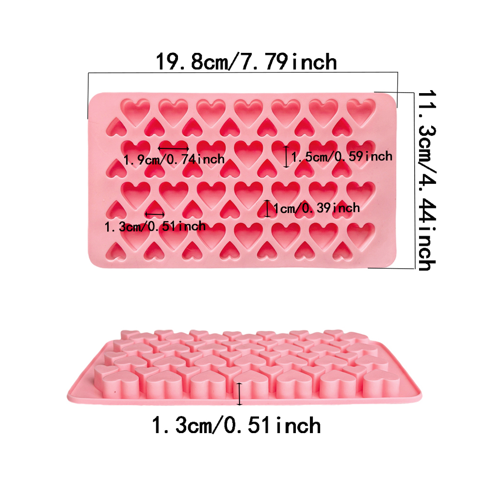56 cavity size heart-shaped ch - Silicone Mold Tray incelemesi ve fiyatı