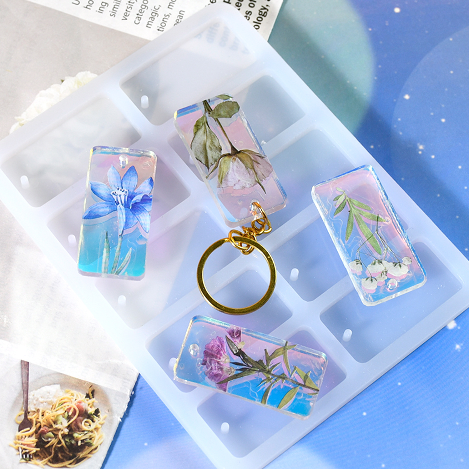 DIY epoxy resin mold 10-connec - Silicone Mold Tray incelemesi ve fiyatı