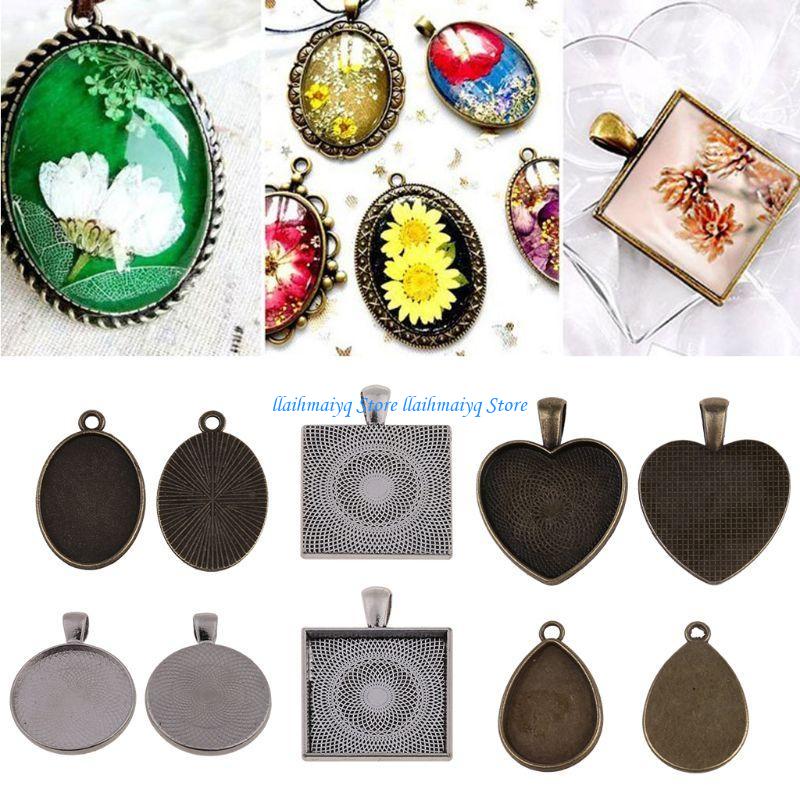 573B 60Pcs Round Pendant Blank - Bezels Set Pendant incelemesi ve fiyatı