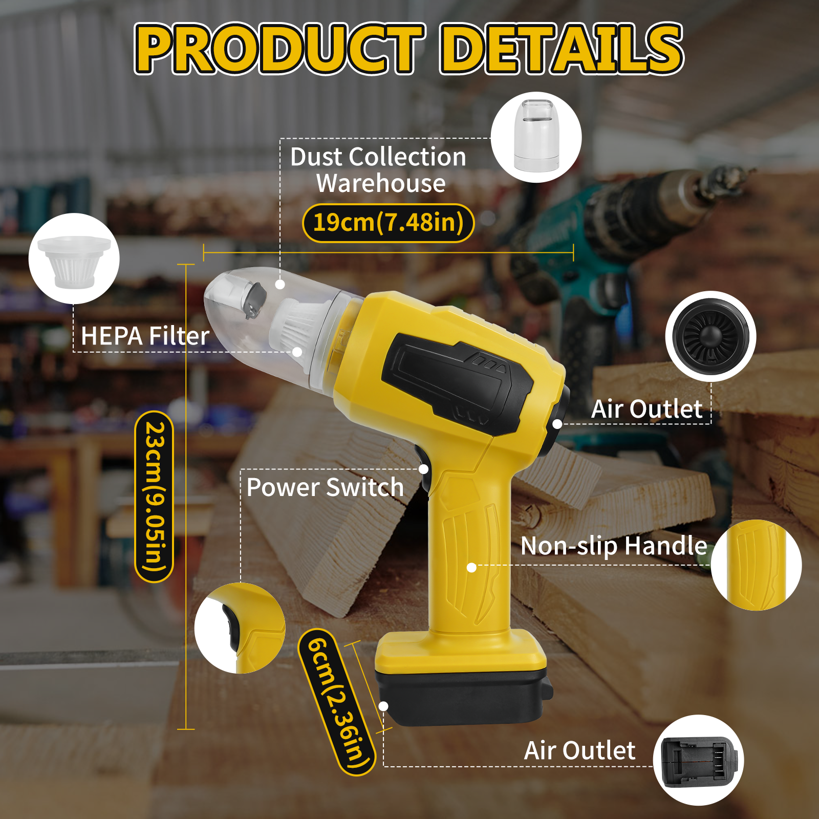 Handheld Car Vacuum Cleaner 2- - Vacuum Chamber Small incelemesi ve fiyatı