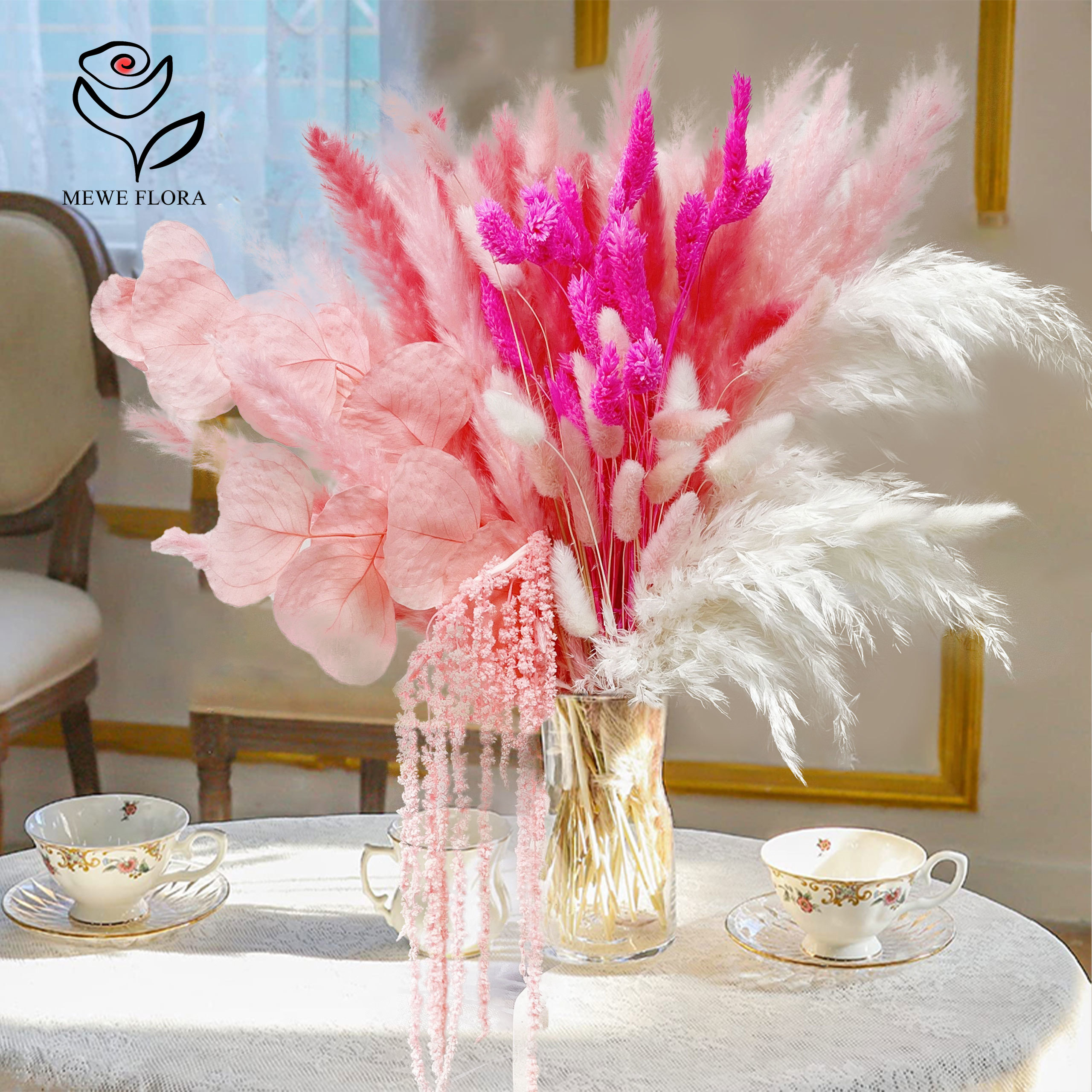 Natural Pampas Pink Dried Flow - Dried Flower Bulk incelemesi ve fiyatı