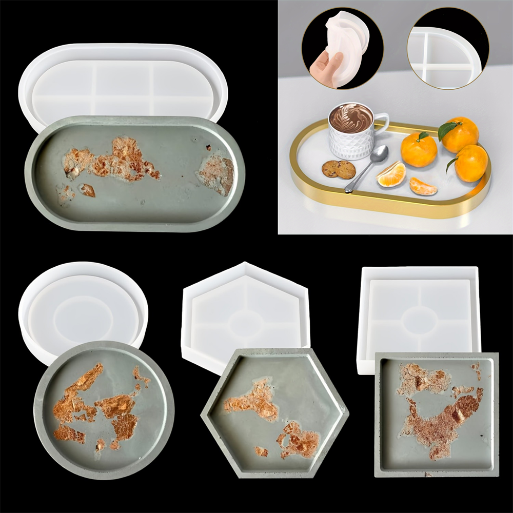 4pcs/Set Storage Tray Coaster  - Serving Tray Mold incelemesi ve fiyatı