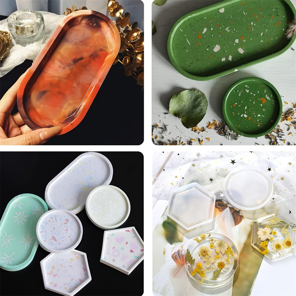 4pcs/Set Storage Tray Coaster  - Serving Tray Mold incelemesi ve fiyatı