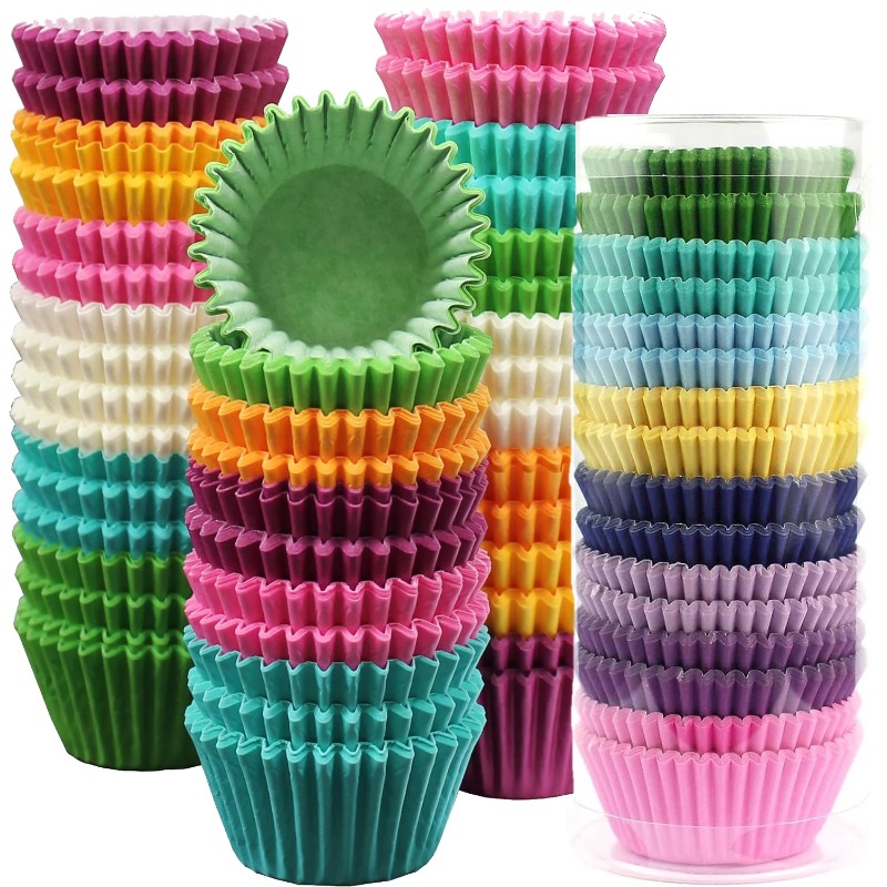 100pcs Mix Baking Cups Cupcake - Mixing Cup Silicone incelemesi ve fiyatı