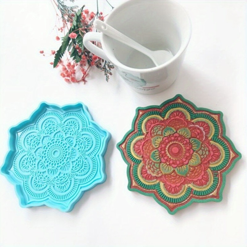 Mandala Coaster Silicone Mold  - Coaster Mold Round incelemesi ve fiyatı